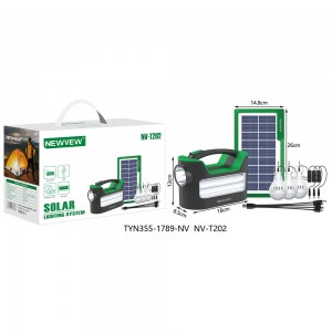 NV-T202 NEWVEW Solar Lighting System 2 Lamp