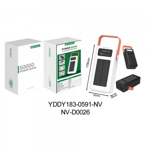 NV-D0026 NEWVEW 50000mAh Portable Power Bank with Multiple Ports and Solar Panel