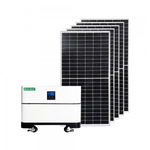 Lithium Battery Energy Storage System Backup Power Supply with BMS 5kW Inverter/MPPT