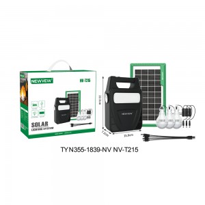 NV-T215 NEWVEW Solar Rechargeable Lighting System