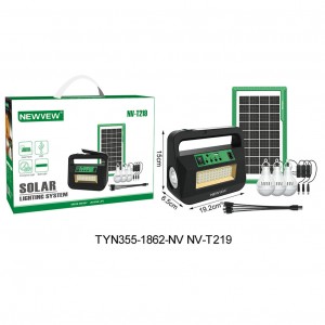 NV-T219 NEWVEW  Solar Rechargeable Lighting System
