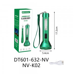 NV-K02 NEWVEW Rechargeable Aluminum Alloy Flashlight