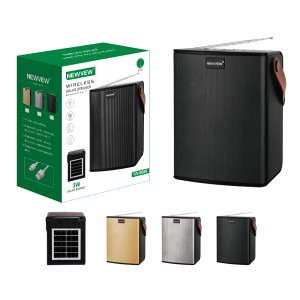 NV-9086 NEWVEW Wireless Bluetooth Portable Speaker with Solar Panel