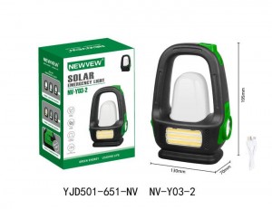 NV-Y03-2 1800mah NEWVEW SOLAR EMERGENCY LIGHT