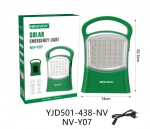 NV-Y07 2400mah NEWVEW SOLAR EMERGENCY LIGHT