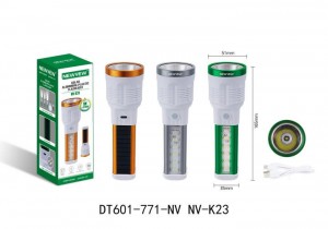 NV-K23 1200mah NEWVEW SOLAR ALUMINUM-PLASTIC FLASHLIGHT
