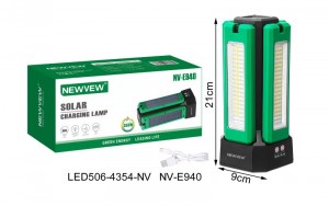 NV-E940 4X2600mah NEWVEW SOLAR CHARGING LAMP