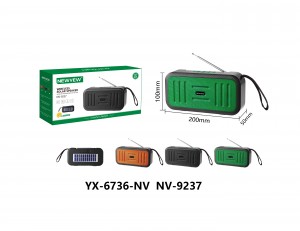 NV-9237 NEWVEW WIRELESS SOLAR SPEAKER