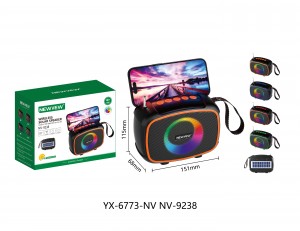 NV-9238 NEWVEW WIRELESS SOLAR SPEAKER