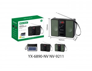 NV-9211 NEWVEW WIRELESS SOLAR SPEAKER