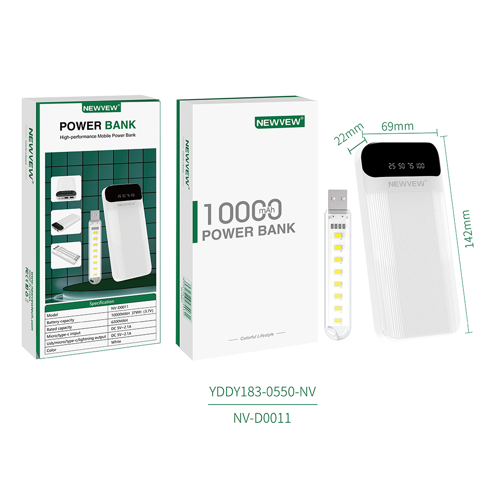 Super Purchasing for Usb Adapter Charger - Portable Power Bank Charger External Battery 10000mAh NV-D0011 – TAIGE