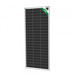 NEWVEW NV-F406 Monocrystalline Silver Aluminum Frame Solar Panel with 0.9m Line+ Battery Clips