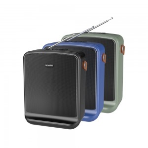 NV-9074 NEWVEW ABS Portable Wireless Speaker with Solar Panel
