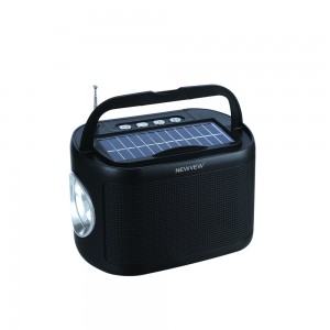 Bluetooth Speaker with Solar Panel Flashlight NV-8809SL