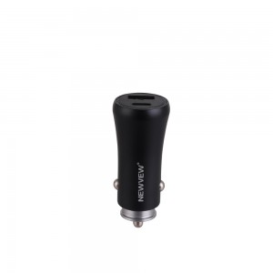 Aluminum Alloy Car Charger with USB/TYPE-C Port  NV-C0009
