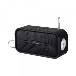 ABS Solar Portable Speaker With  Bluetooth Flashlight  NV-8977