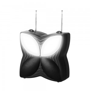 NV-9050 NEWVEW ABS Butterfly-Shaped Wireless Portable Speaker with Solar Panel