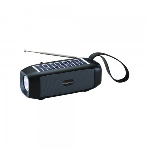 Portable Mini Speaker with External Antenna Solar Panel NV-8838B