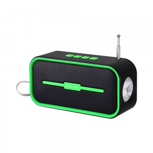 ABS Solar Portable Speaker With  Bluetooth Flashlight  NV-8977