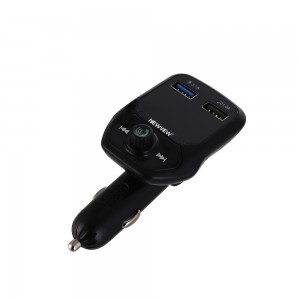 V5.0 Bluetooth Car Charger with USB/TF/FM/Call/Music LED Screen NV-C0002