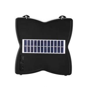 NV-9050 NEWVEW ABS Butterfly-Shaped Wireless Portable Speaker with Solar Panel