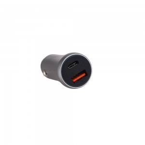 Aluminum Alloy Car Charger with USB/TYPE-C Port  NV-C0009