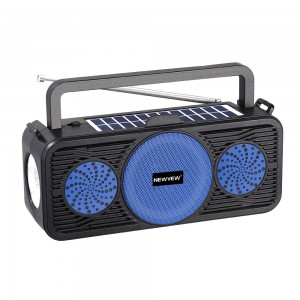 Portable Wireless Speaker with Solar Panel NV-8980