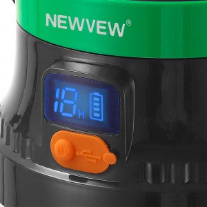 NV-E938 NEWVEW 150W LED Solar Charging Lamp with Digital Display