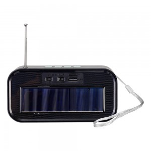 ABS Solar Portable Speaker With  Bluetooth Flashlight  NV-8977