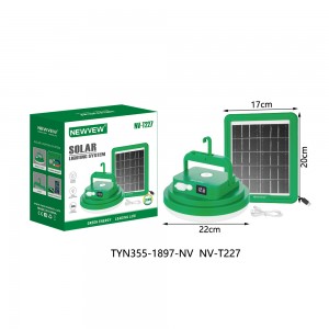 NV-T227 4X2600mAh NEWVEW SOLAR LIGHTING SYSTEM